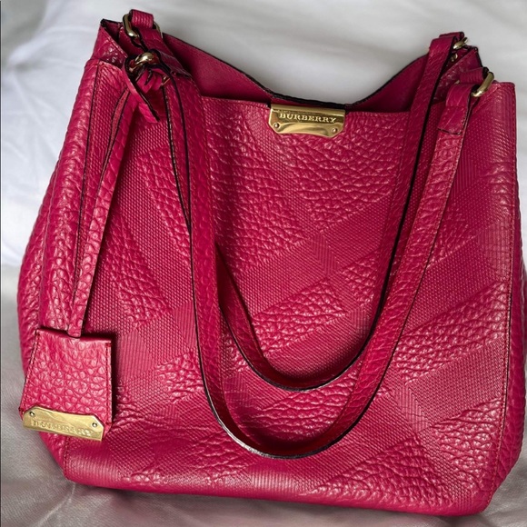 Burberry pink leather bucket bag - Picture 2 of 6